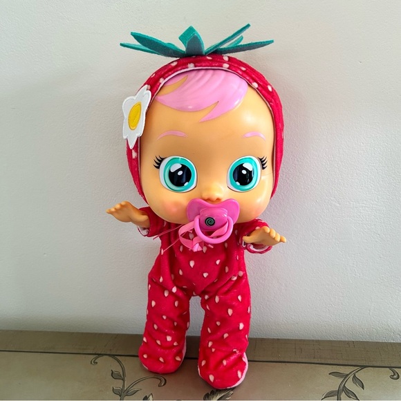Adorable cry babies Tutti Frutti Strawberry Baby Doll - Picture 2 of 7
